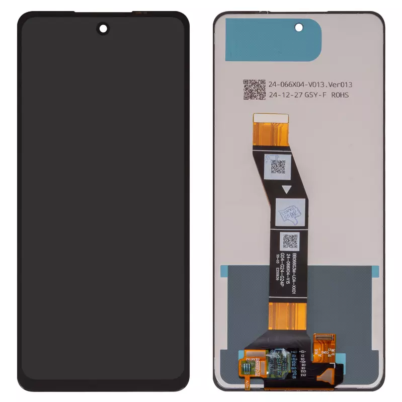 LCD compatible with Motorola Moto G24, Moto G24 Power, (black, without frame, Original (PRC), XT2423-1)